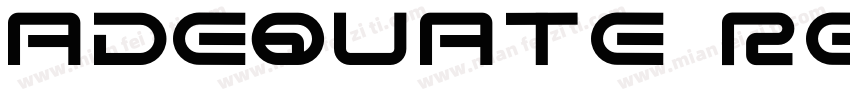Adequate Regular字体转换